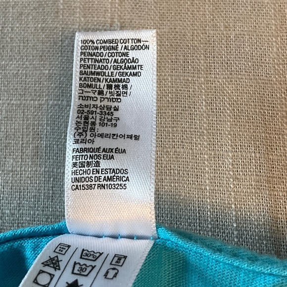 American Apparel Turquoise Graphic Tee - Picture 4 of 4